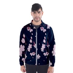 Flowers Texture Textured Pattern Men s Windbreaker by danenraven