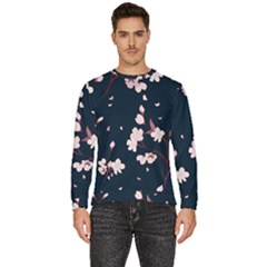 Flowers Texture Textured Pattern Men s Fleece Sweatshirt by danenraven