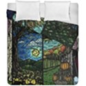 Four Assorted Illustrations Collage Winter Autumn Summer Picture Duvet Cover Double Side (California King Size) View1