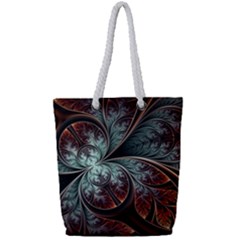 Abstract Pattern Design Art Wallpaper Tracery Texture Full Print Rope Handle Tote (small) by danenraven