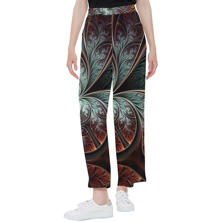 Abstract Pattern Design Art Wallpaper Tracery Texture Women s Pants 