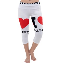 I Love Balsamic Capri Yoga Leggings by ilovewhateva