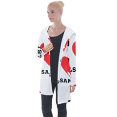 I Love Balsamic Longline Hooded Cardigan by ilovewhateva