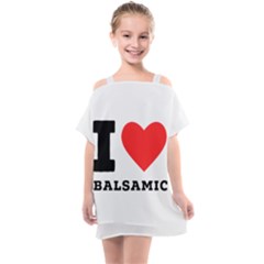 I Love Balsamic Kids  One Piece Chiffon Dress by ilovewhateva