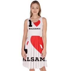 I Love Balsamic Knee Length Skater Dress With Pockets by ilovewhateva