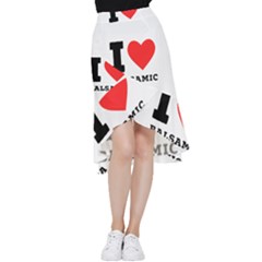 I Love Balsamic Frill Hi Low Chiffon Skirt by ilovewhateva