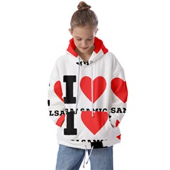 I Love Balsamic Kids  Oversized Hoodie by ilovewhateva