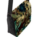 Abstract Design Pattern Art Wallpaper Texture Floral Flap Closure Messenger Bag (L) View2