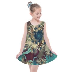 Abstract Design Pattern Art Wallpaper Texture Floral Kids  Summer Dress