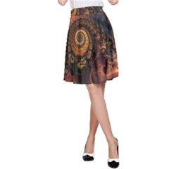 Paisley Abstract Fabric Pattern Floral Art Design Flower A-line Skirt by danenraven