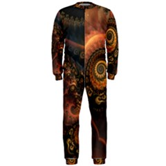 Paisley Abstract Fabric Pattern Floral Art Design Flower Onepiece Jumpsuit (men) by danenraven