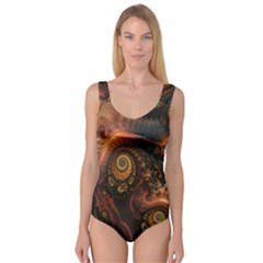 Paisley Abstract Fabric Pattern Floral Art Design Flower Princess Tank Leotard  by danenraven