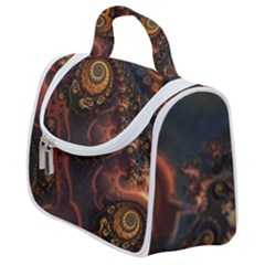 Paisley Abstract Fabric Pattern Floral Art Design Flower Satchel Handbag by danenraven