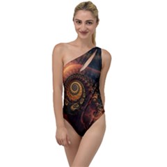 Paisley Abstract Fabric Pattern Floral Art Design Flower To One Side Swimsuit by danenraven