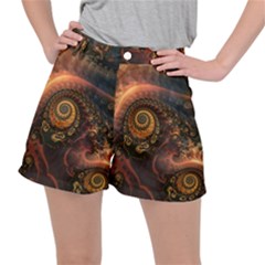 Paisley Abstract Fabric Pattern Floral Art Design Flower Women s Ripstop Shorts by danenraven