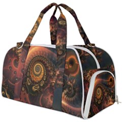 Paisley Abstract Fabric Pattern Floral Art Design Flower Burner Gym Duffel Bag by danenraven