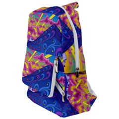 Abstract Paisley Art Pattern Design Fabric Floral Decoration Travelers  Backpack by danenraven