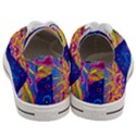 Abstract Paisley Art Pattern Design Fabric Floral Decoration Women s Low Top Canvas Sneakers View4