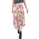 Flowers Pattern Seamless Floral Floral Pattern Velour Split Maxi Skirt View1