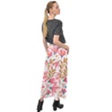 Flowers Pattern Seamless Floral Floral Pattern Velour Split Maxi Skirt View2