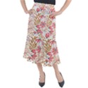 Flowers Pattern Seamless Floral Floral Pattern Midi Mermaid Skirt View1