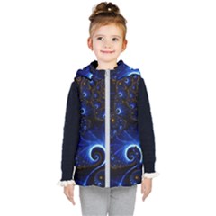 Abstract Design Art Pattern Wallpaper Shape Decoration Kids  Hooded Puffer Vest