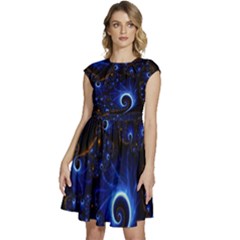 Abstract Design Art Pattern Wallpaper Shape Decoration Cap Sleeve High Waist Dress by danenraven