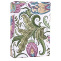 Flowers Pattern Texture White Background Design Floral Playing Cards Single Design (rectangle) With Custom Box