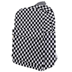 Black And White Checkerboard Background Board Checker Classic Backpack by Cowasu