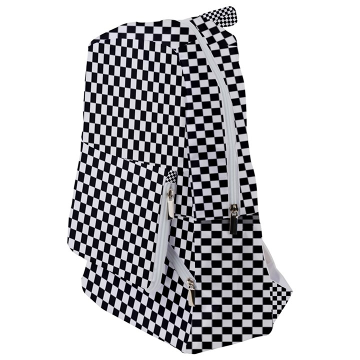 Black And White Checkerboard Background Board Checker Travelers  Backpack