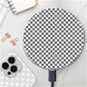 Black And White Checkerboard Background Board Checker Wireless Fast Charger(White) View1