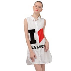 I Love Baci Sleeveless Shirt Dress by ilovewhateva