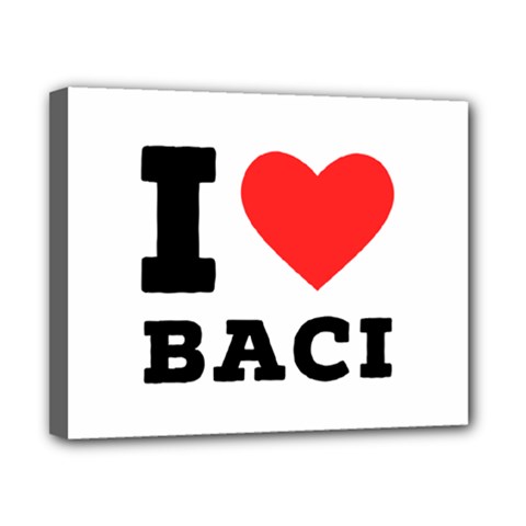 I Love Baci  Canvas 10  X 8  (stretched) by ilovewhateva