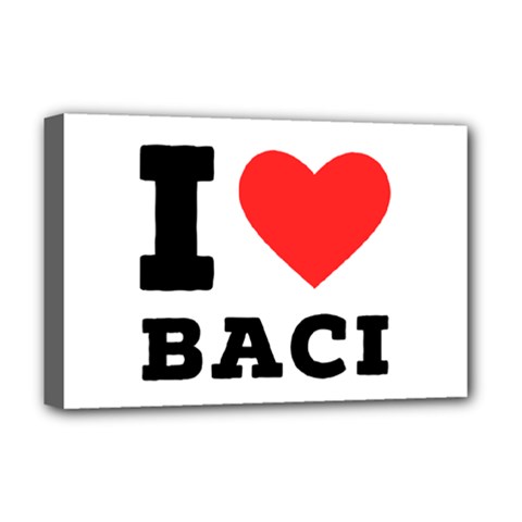 I Love Baci  Deluxe Canvas 18  X 12  (stretched) by ilovewhateva