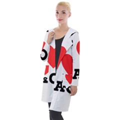 I Love Baci  Hooded Pocket Cardigan by ilovewhateva