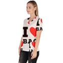 I love baci  Women s V-Neck Scrub Top View2