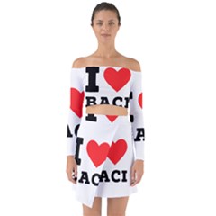 I Love Baci  Off Shoulder Top With Skirt Set by ilovewhateva