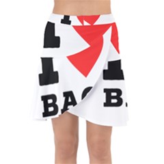 I Love Baci  Wrap Front Skirt by ilovewhateva