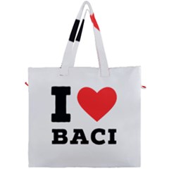 I Love Baci  Canvas Travel Bag by ilovewhateva