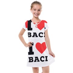 I Love Baci  Kids  Cross Web Dress by ilovewhateva