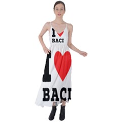 I Love Baci  Tie Back Maxi Dress by ilovewhateva