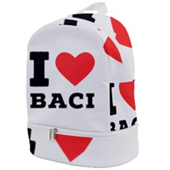 I Love Baci  Zip Bottom Backpack by ilovewhateva