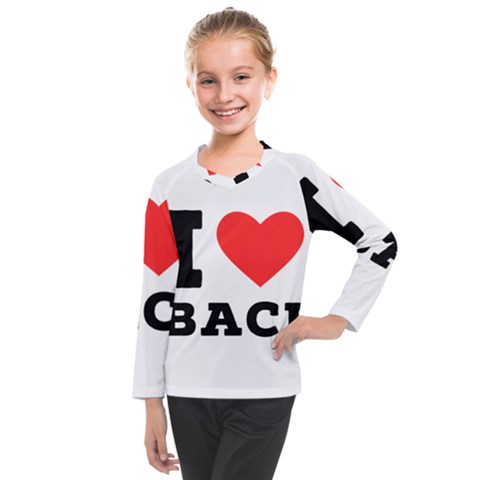 I Love Baci  Kids  Long Mesh Tee by ilovewhateva