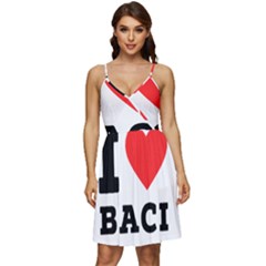 I Love Baci  V-neck Pocket Summer Dress  by ilovewhateva