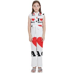 I Love Baci  Kids  Sleeveless Ruffle Edge Band Collar Chiffon One Piece by ilovewhateva