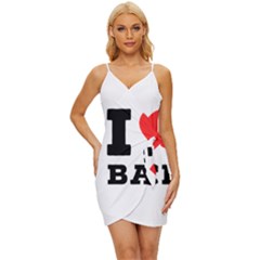 I Love Baci  Wrap Tie Front Dress by ilovewhateva