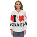 I love baci  Zip Up Long Sleeve Blouse View1