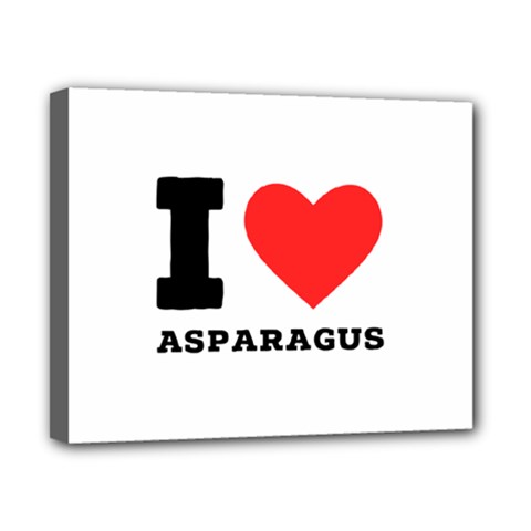 I Love Asparagus  Canvas 10  X 8  (stretched) by ilovewhateva