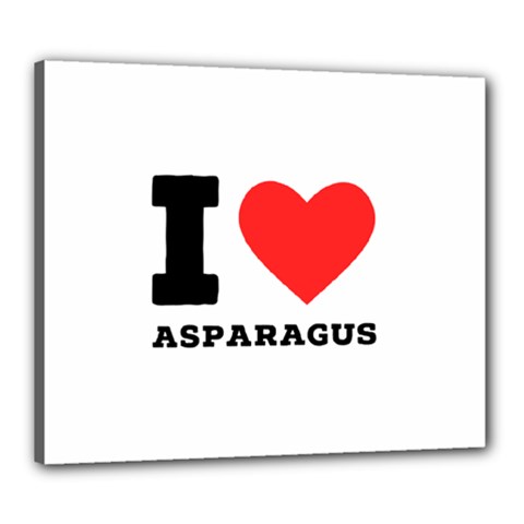 I Love Asparagus  Canvas 24  X 20  (stretched) by ilovewhateva