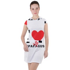 I Love Asparagus  Drawstring Hooded Dress by ilovewhateva